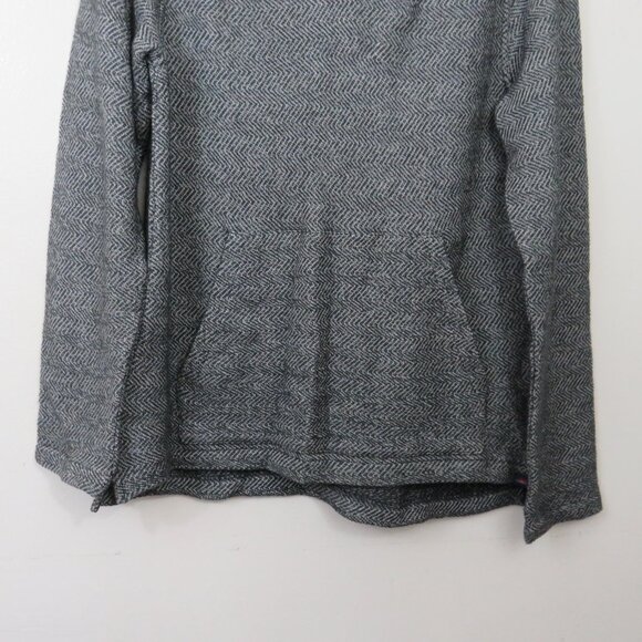 Faherty Mens size Large Herringbone French Terry Hoodie Gray Pullover NEW - Picture 4 of 6